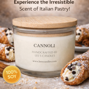Lee's Candles Cannoli 3‑Pack candle product thumbnail on white background