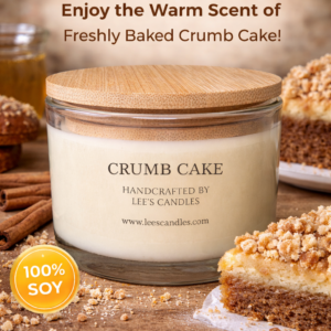 Lee's Candles Crumb Cake 3‑Pack candle product thumbnail on white background