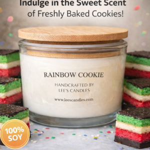 Lee's Candles Rainbow Cookie 3‑Pack candle product thumbnail on white background