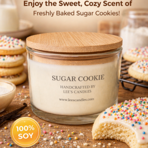 Lee's Candles Sugar Cookie 3‑Pack candle product thumbnail on white background
